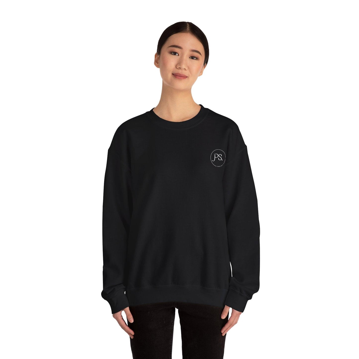 Unisex Focus On The Good Heavy Blend™ Crewneck Sweatshirt - Beckman Analytics LLC
