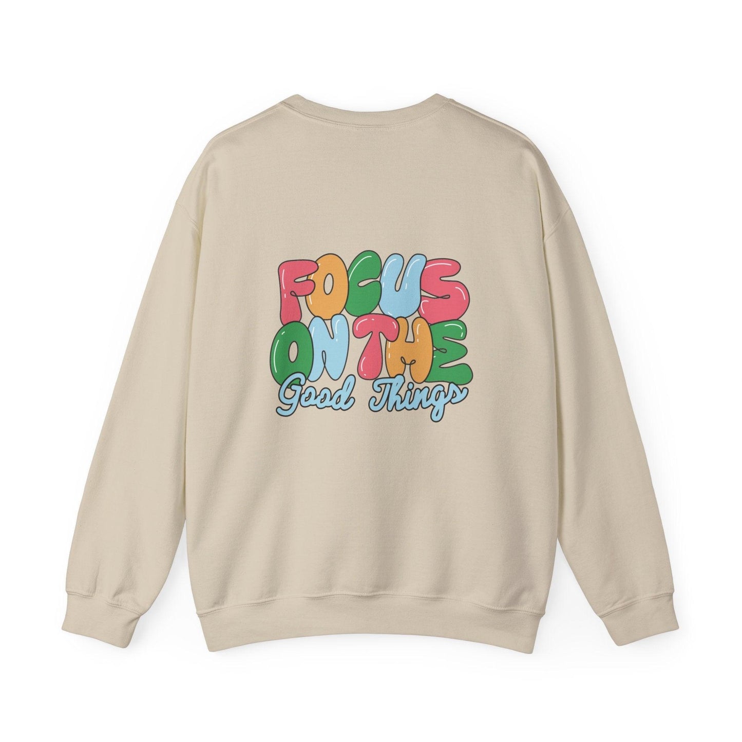 Unisex Focus On The Good Heavy Blend™ Crewneck Sweatshirt - Beckman Analytics LLC