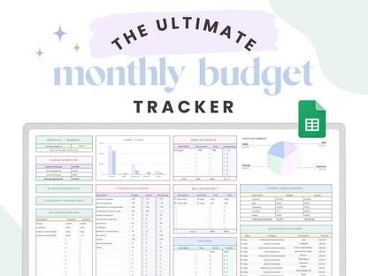 Monthly Budget Spreadsheet for Google Sheets - Beckman Analytics LLC