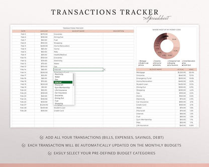 Ultimate Monthly Budget Spreadsheet Template - Beckman Analytics LLC