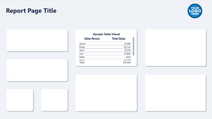 Report Style Power BI Template | Multi-Page Power BI Template | Power BI Template