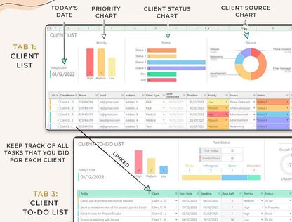 Client Tracker | Small Business Template - Beckman Analytics LLC