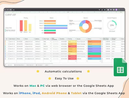 Client Tracker | Small Business Template - Beckman Analytics LLC