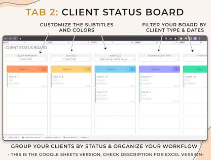 Client Tracker | Small Business Template - Beckman Analytics LLC